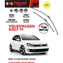 Phaff Volkswagen Golf 6 Muz Silecek Takımı 2005-2012 Arasıaraca Özel Aparat