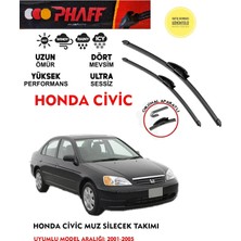 Phaff Honda Civic Silecek Takımı 14 16 Motor Araca Özel Aparat (2001-2005) Arası