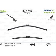 Valeo 574747 Flat Blade X2 VM347 Peugeot 208 12> 650 400 1272102