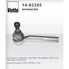 Votto 14-02205 Rotbaşı Sol Astra H Zafira 04> 1603266