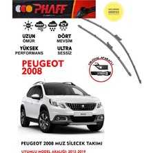 Phaff Peugeot 2008 2013-2019 Arası Muz Silecek Takımı