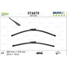 Valeo 574470 Silecek Bmw E90 F30 G20 E84 Mercedes Benz W176 A180 A159 61612158219