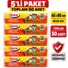 Barışkan Büyük Boy Çöp Poşeti 50 Adet