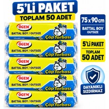 Barışkan Battal Boy Çöp Poşeti 5'li