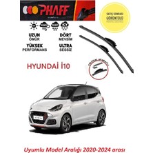Phaff Hyundai I10 Ön Muz Muz Silecek Takımı 2020-2024 Arası Araca Özel (Aparatsız Direk Montaj)