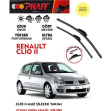 Phaff Renault Clio 2 1998-2005 Arası Muz Silecek Takımı