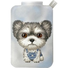 Nimmy Magsafe Uyumlu | Değiştirilebilir Manyetik 3D Göz, Nakışlı Kartlık & Stand - Mavi Yorkshire Terrier