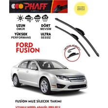 Phaff Ford Fusion Muz Silecek Takımı 14 16 Motor (2003-2012) Arası Araca Özel (Aparatsız Direk Montaj)