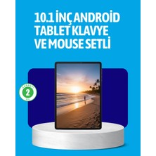 Epilons Android 15 Tablet Klavyeli Mouse’lu Profesyonel Set
