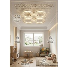 Alvina Aydınlatma Liya 4’lü Beyaz Ledli Avize