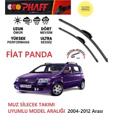 Phaff Fiat Panda 2004-2012 Arası Muz Silecek Takımı Araca Özel (Aparatsız Direk Montaj)