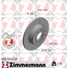 Zimmermann 600.3241.20 Arka Fren Aynası Jetta Iıı Golf Vı Caddy 10 Scirocco 08 A1 01 A3 04 Altea 06