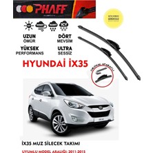 Phaff Hyundai IX35 Muz Silecek Takımı 16 20 Motor 2011-2015 Arası Araca Özel (Aparatsız Direk Montaj)