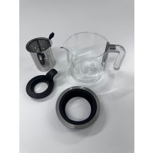 Karaca Refika Xl Cam Çay Makinesi Cam Demlik Komple Set Süzgeç Kapak Dahil