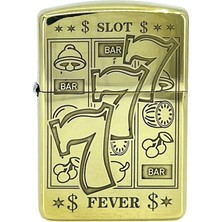 Zippo Armor® Armor Slot Fever 777 Deep Carve - Etched Brass Dizayn Özel Seri Çakmak