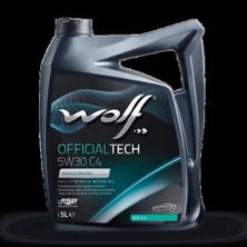 Wolfpar 8308512 Wolf Tam Sentetik Partiküllü Motor Yağı Officialtech 5W30 C4 5l 9.55535-S4