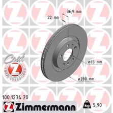 Zimmermann 100.1234.20 Ön Fren Aynası Golf Iv 97 06 Bora 98 05 Octavia 99 Toledo Iı Leon 99 06 A3 99