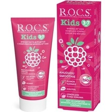 R.O.C.S. Rocs 3-7 Yaş Kids Diş Macunu 35 ml - Ahududu Smoothıe Tadında / Florürsüz