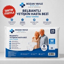 Bozan Yavuz Medical Belbantlı Hasta Bezi (M Beden) 25 Adet Sızdırmaz Bariyer