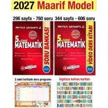 5. Sınıf  2027 Partikül Matematik Soru Bankası Video Ders Kitabı Seti Maarif Model