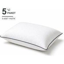 Binna Soft Cloud Support Biyeli Yastık 5'li Paket 50X70 cm 1100 gr Boncuk Silikon Elyaf Dolgulu - Antrasit
