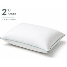 Binna Soft Cloud Support Biyeli Yastık 2'li Paket 50X70 cm 1100 gr Boncuk Silikon Elyaf Dolgulu - Mint Yeşili