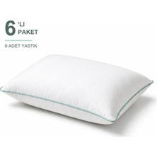 Binna Soft Cloud Support Biyeli Yastık 6'li Paket 50X70 cm 1200 gr Boncuk Silikon Elyaf Dolgulu - Mint Yeşili