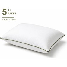 Binna Soft Eco Biyeli Yastık 5'li Paket 50X70 cm 700 gr Boncuk Silikon Elyaf Dolgulu - Haki