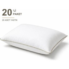Binna Soft Cloud Support Biyeli Yastık 20'li Paket 50X70 cm 1200 gr Boncuk Silikon Elyaf Dolgulu - Bej