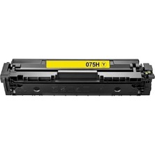 Calligraph Canon CRG-075H Chıpli Sarı Muadil Toner