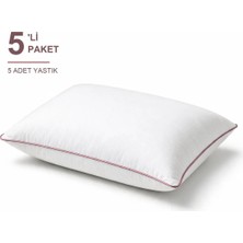 Binna Soft Cloud Support Biyeli Yastık 5'li Paket 50X70 cm 1100 gr Boncuk Silikon Elyaf Dolgulu - Gül Kurusu