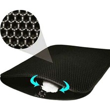 Pet Elekli Standart Kedi Tuvalet Önü Paspası 60 x 40 cm (Siyah)