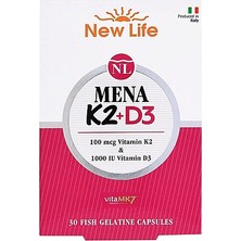New Life Mena K2+D3 30 Kapsül