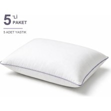 Binna Soft Cloud Support Biyeli Yastık 5'li Paket 50X70 cm 1100 gr Boncuk Silikon Elyaf Dolgulu - Lavanta