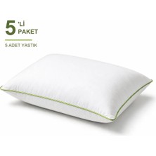 Binna Soft Cloud Support Biyeli Yastık 5'li Paket 50X70 cm 1100 gr Boncuk Silikon Elyaf Dolgulu - Çağla Yeşili