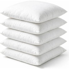 Binna Soft Kırlent Içi 5'li Paket 300 gr Silikon Elyaf Dolgulu Beyaz - 41X41 · 42X42 · 43X43 · 44X44