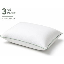 Binna Soft Cloud Support Biyeli Yastık 3'li Paket 50X70 cm 1200 gr Boncuk Silikon Elyaf Dolgulu - Adaçayı