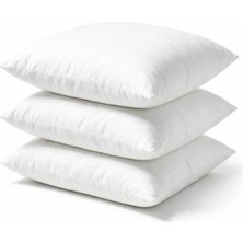 Binna Soft Kırlent Içi 3'lü Paket 300 gr Silikon Elyaf Dolgulu Beyaz - 41X41/45X45 cm 5 Ebat