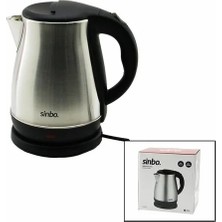 Varsoph Çelik  Kettle Su Isıtıcısı Kablosuz Kullanım  1.8lt  360° Dönebilme Otomatik Kapanma SK-8028 (5468)