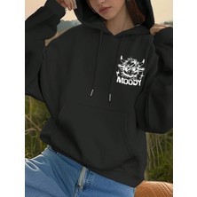 BarsDepo Moody Baskılı Hoodie Sweatshirt %100 Pamuk | Supriz Hediyeli