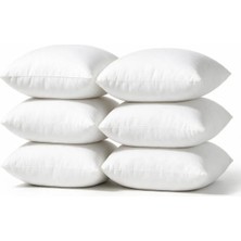 Binna Soft Kırlent Içi 6'lı Paket 300 gr Silikon Elyaf Dolgulu Beyaz - 41X41 · 42X42 · 43X43 · 44X44