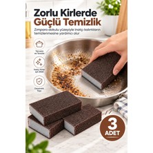 Fly Life Nano Zımpara Temizlik Süngeri, Pas Kireç ve Zorlu Kir İçin Bulaşık Süngeri (3 Adet)
