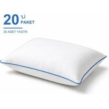 Binna Soft Cloud Support Biyeli Yastık 20'li Paket 50X70 cm 1100 gr Boncuk Silikon Elyaf Dolgulu - Mavi
