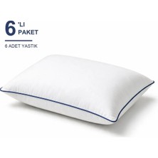 Binna Soft Cloud Support Biyeli Yastık 6'li Paket 50X70 cm 1100 gr Boncuk Silikon Elyaf Dolgulu - Indigo
