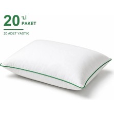 Binna Soft Cloud Support Biyeli Yastık 20'li Paket 50X70 cm 1100 gr Boncuk Silikon Elyaf Dolgulu - Yeşil