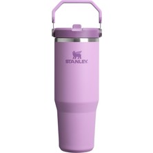 Stanley Iceflow Flip Straw Tumbler Pipetli Termos Su Şişesi 0.89 Litre - Lila | Paslanmaz Çelik