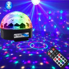 Varsoph Küre Disko Topu Müzik Çalar Renkli Lazer Işıklı Bluetooth (5468)