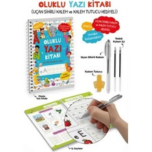Esmera Oluklu Yazı Kitabı (Anetil) / Uçan Sihirli Kalem ve Kalem Tutucu Hediyeli