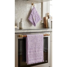 Altınbaşak (2 Li Havlu Seti) Süper Soft Kadife Doku Lüks Coton Jakarlı Havlu Seti %100 Pamuk 50X100 ve 30X50 cm