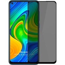 Corcishop Xiaomi Redmi Note 9 Privacy 5d Gizlilik Filtreli Cam Ekran Koruyucu Siyah
